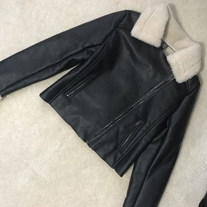 Leather Jacket With Fur Lining